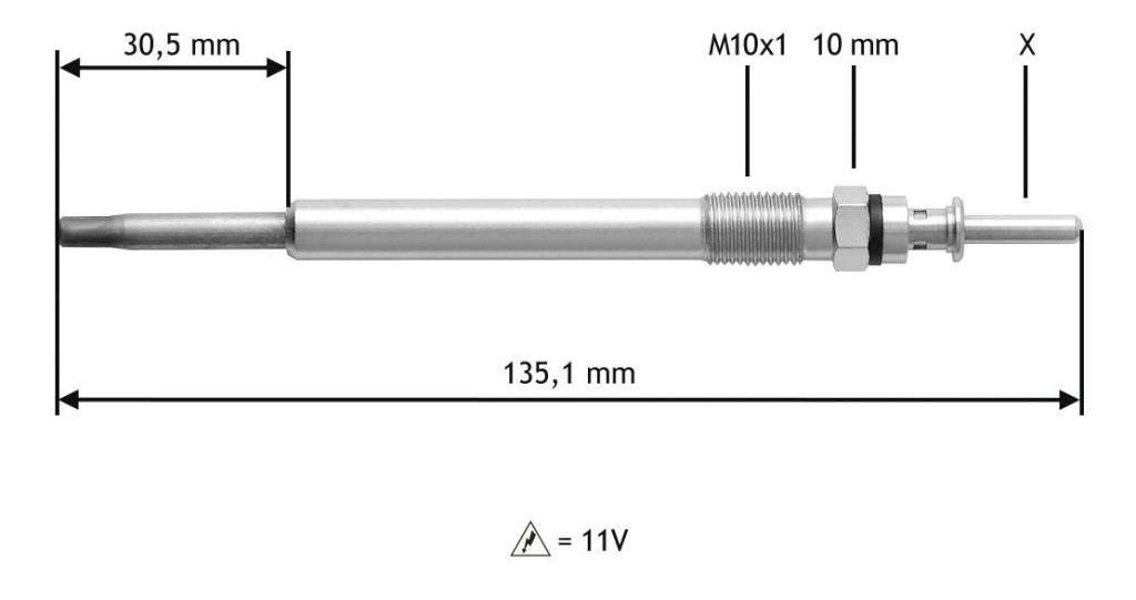 Bougie de préchauffage VALEO ref. 345112